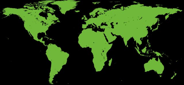 Global coverage map